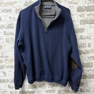 Daniel Cremieux Men's Zip-Up Navy Sweater